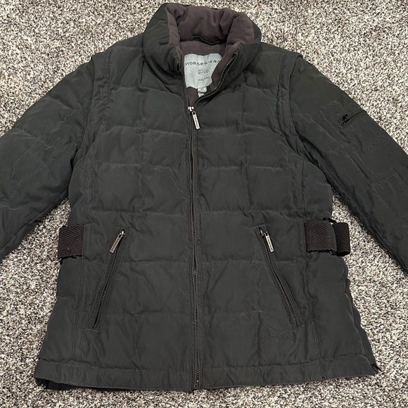Women's Horseware Covertible Black Puffer Jacket - Picture 1 of 13